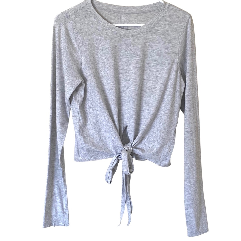 Lululemon Tie Front Long Sleeve Top, Size Medium